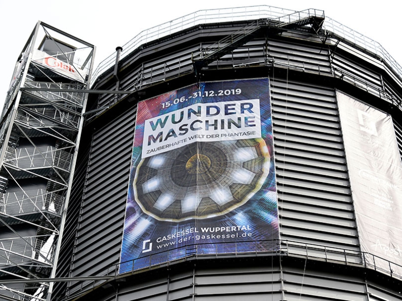 Instandsetzung und Umnutzung eines Scheibengasbehälters in Wuppertal