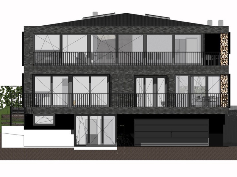 Planung eines Zweifamilienhauses mit Tiefgarage