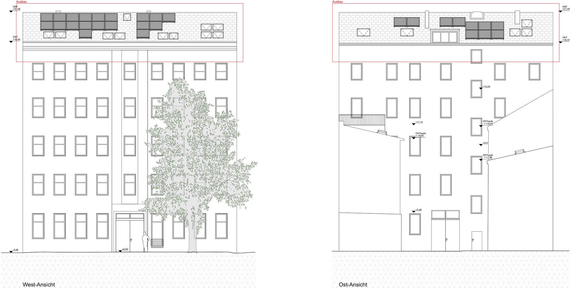 S-Berlin MFH- Ausbau eines Dachstuhls und Umnutzung von Garagen für Wohnflächenerweiterung